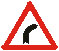 Dangerous bend to the right