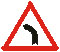 Dangerous bend to the left
