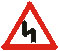 Successive dangerous bends, first to the left