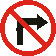 No right turn